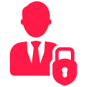 user with lock icon